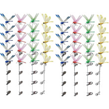 (40pcs, -) 12 Stück realistische Libelle für Stabclip, Outdoor Fake Hut Clip Insektenabwehr