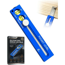 (Blue*usc, -) Multifunctionele markeringswaterpas – verstelbaar meetinstrument voor houtbewerking