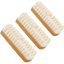 (Wood Handle/3pcs, -) 2-in-1 mokkakenkäharja ja pyyhekumi, kumikiillotus nubukille ja nahalle