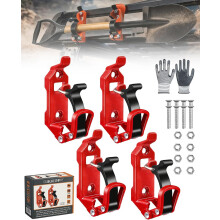 (Red, 4 Pieces) Zestaw montażowy do łopaty, szybko zwalniający, off-road
