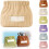 (Apricot, -) Mini organizer elastico fermacapelli in velluto, portatile 1