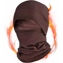 (A-coffee, One Size) Passamontagna Sherpa, cappello termico e sciarpa invernale
