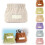 (Milk White, -) Mini organizer elastico fermacapelli in velluto, portatile 1