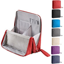(Wine Red, -) Stehende große Oxford Tuch Make-up Tasche, tragbarer Toilettenartikel-Organizer