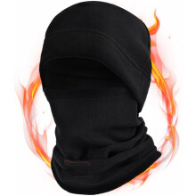 (A-black, One Size) Passamontagna Sherpa, cappello termico e sciarpa invernale