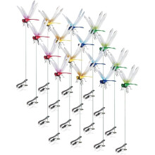 (16PCS, -) 8 Stück 3D künstliche Libelle Clip Insektenabwehr, Terrasse Garten Deko