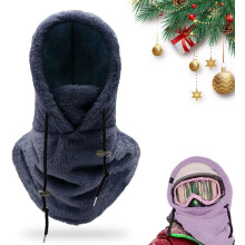 (Navy, One Size) Passamontagna Sherpa, cappello termico e sciarpa invernale