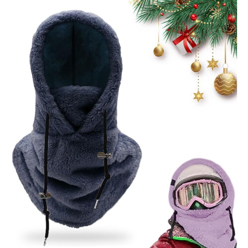 (Navy, One Size) Passamontagna Sherpa, cappello termico e sciarpa invernale