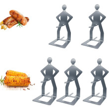 (5pcs, -) 2025 tragbarer Grill Würstchenröster, Edelstahl Hot Dog Halter