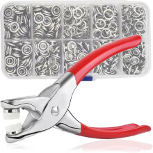 (Silver, -) Kit cucito 2026, con bottoni metallo e pinze, per jeans e DIY