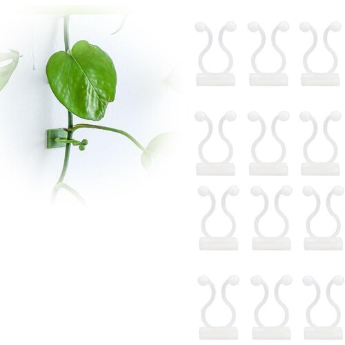 (White, 100PCS) αυτοκόλλητα κλιπ στήριξης φυτών 2025 - Αόρατα γάντζα