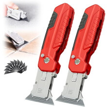 (2pcs, -) Cutter pliant 2 en 1 2026, lame rangée lourd