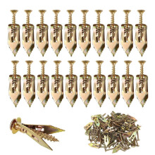 (50pcs, 0.47*1.57 inches) Anclajes roscachapa 2026, kit colgar pared sin taladro