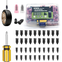 (40pcs, -) Kit reparat anvelope 2026, 20 șuruburi cu șurubelniță – Fișe cauciuc spiralat