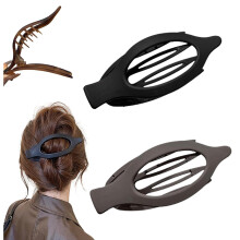 (Black+Dark Leopard, -) Presilhas Francesas Grandes para Mulher, Duráveis