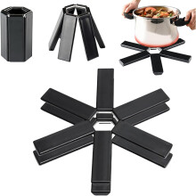 (4pcs, -) Aislante calor plegable 2025, protector ollas sartenes cocina