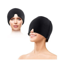 Bonnet chaud et froid pour soulager la migraine, bonnet de gel glacé, masque de glace, compresse froide pour soulager la migraine