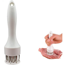 (White 1pcs, -) 2026 roestvrijstalen vleesmalser – 21-pins naald voor steak en BBQ