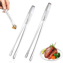 (2pcs, 9.5in+11.5in) 2025 Edelstahl Grillzange, Küchenpinzette für Korean BBQ