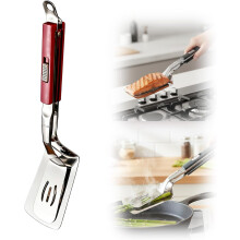 (Red, -) 2026 Anti-Scald Edelstahl Grillzange, multifunktionaler Food Flip Clip
