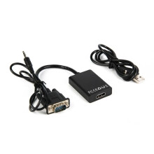XCSOURCE 1080P VGA to HDMI HD Audio Video TV Cable AV USB Adapter Converter for PC AC310