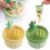 (Yellow+green, 2 pack) Σουρωτήρι νεροχύτη κάκτος 2026, αυτοκαθαριζόμενο - Κρεμαστό καλάθι 1