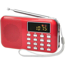 Retekess PR11 draagbare AM/FM-radio, muziekradio, oplaadbaar, digitale afstemming, MP3, Micro SD, AUX, USB-poort, cadeau