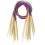 Circular Knitting Needles - 80cm - 18 Sizes - Bamboo - Colored Tubes 1