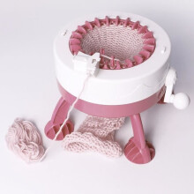 DIY Plastic Hand Knitting Machine Toy for Children (22 Needles) BOH - White