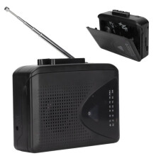 Lecteur de cassettes portable multifonction de style classique avec radio AM/FM stéréo compacte SURENHAP