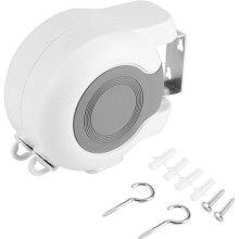 13m Retractable Clothesline, Outdoor Clothes Drying Rack with 2 Lines for Balcony, Terrace - TIP