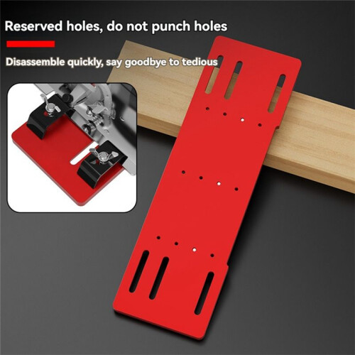 2 in 1 Cutting Machine Base No Drilling Bottom Plate Adjustable Thickened Positioning Bottom Plate Carpenter Tool 2