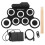 Electronic drum kit - SURENHA - Foldable model - Silicone + Maple - Black - 44 x 20 x 27cm 1