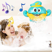 Jouet de bain moussant pour bébé - Pieuvre automatique avec 12 mélodies - Vert et jaune - Unisexe - À partir de 24 mois
