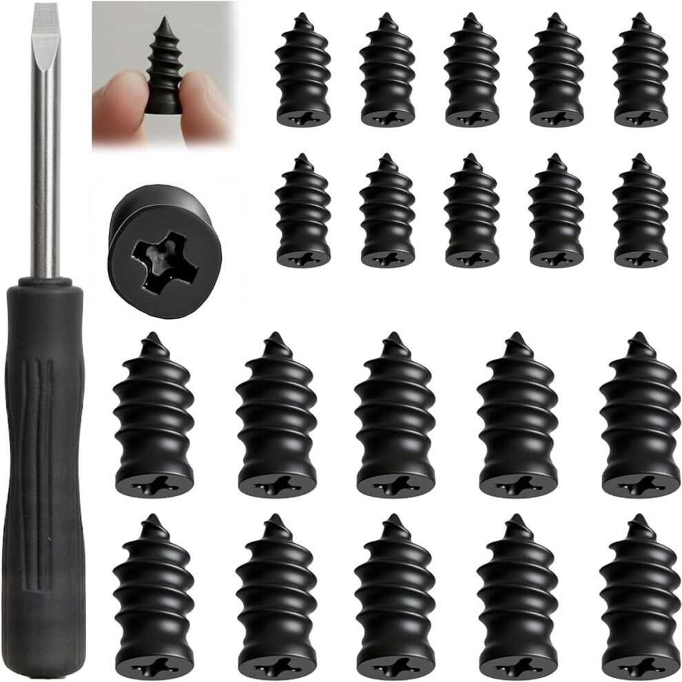 (20Pcs, S) 60Pcs Tire Repair Nails Kit, Self-Service Screw In Plugs For Car & Truck 5437706780267