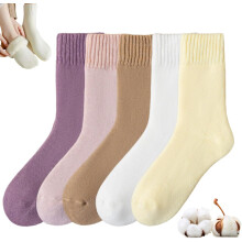 (Purple/Pink/Coffee/White/Cream, -) Calzini caldi morbidi donna, peluche invernali da casa