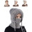 (Grey, -) Σκούφος balaclava 3 σε 1, ζεστό κασκόλ μάσκας - Χειμερινό 1