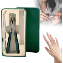 (Green Set, -) Cortaúñas ancho bisel antichapoteo, para uñas encarnadas gruesas