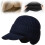 (Navy, -) Cappello termico con paraorecchie, per uomo e donna 1