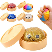 (Gold, -) 4 pelotas antiestrés handmade, blanditas grandes TPR