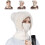 (White, -) Σκούφος balaclava 3 σε 1, ζεστό κασκόλ μάσκας - Χειμερινό 1