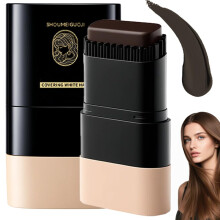 (Black Brown, -) 2025 2-in-1 haarverfstift – waterdichte grijze haar touch-up kam
