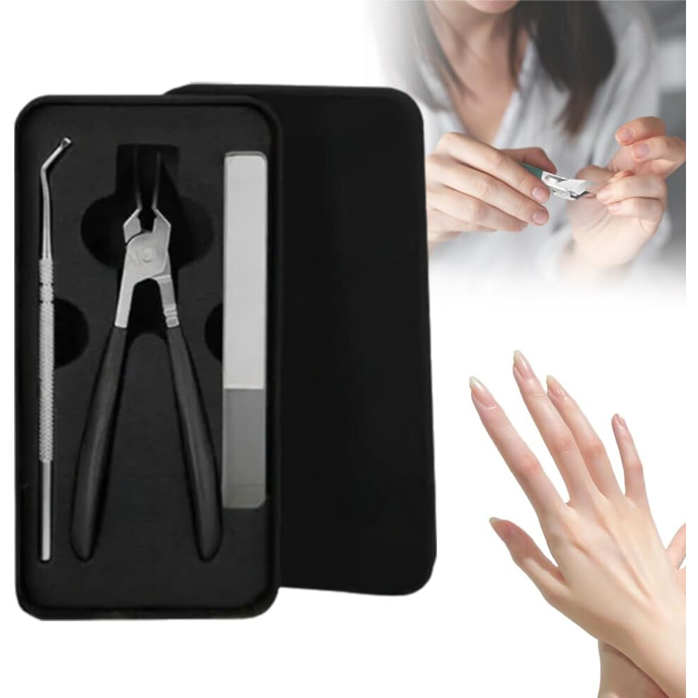 Oimg Black ( Set, -) Wide Jaw Anti-Splash Slanted Nail Clipper, For Ingrown & Thick Toenails