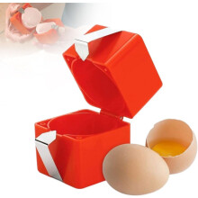 (Orange, -) Cascador huevos acero 2026, separador clara y cáscara