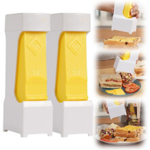 (2 PCS, -) Eén-klik botersnijder – enkelstok draagbare botersnijder met hoesje