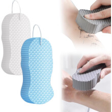 (Blue+white, -) 2025 magische exfoliërende badspons – zachte en milde body scrub bal
