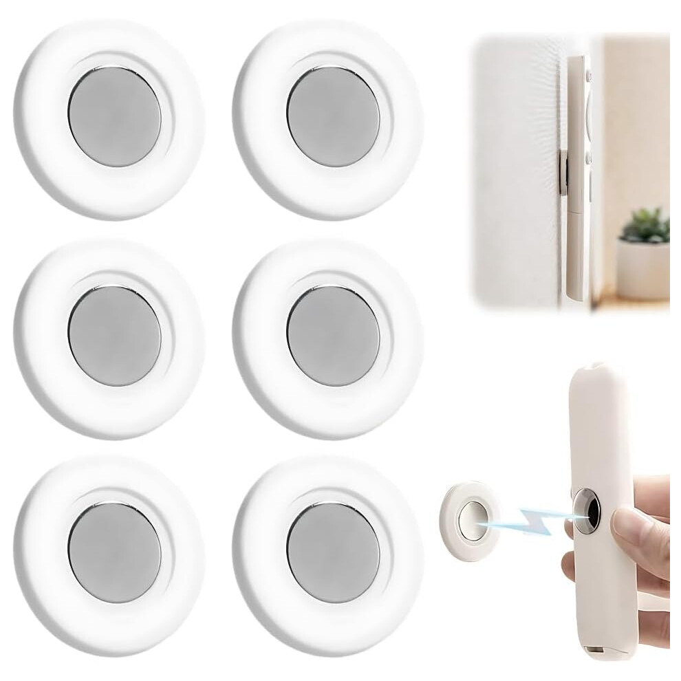 (6Pcs, -) 6Pcs Magnetic Remote Control Holder, Silicone Wall Mount Organizer 5437706784807
