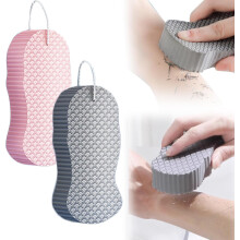 (Pink+gray, -) 2025 magische exfoliërende badspons – zachte en milde body scrub bal