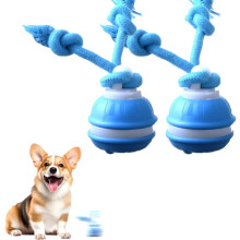 (Blue 2pcs, -) Giocattolo cane interattivo tattile, palla rotolante ricaricabile