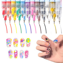 (2 Sets, -) 2025 12 Farben Nagelkunst Stifte Set, Marker für Gel Nägel DIY